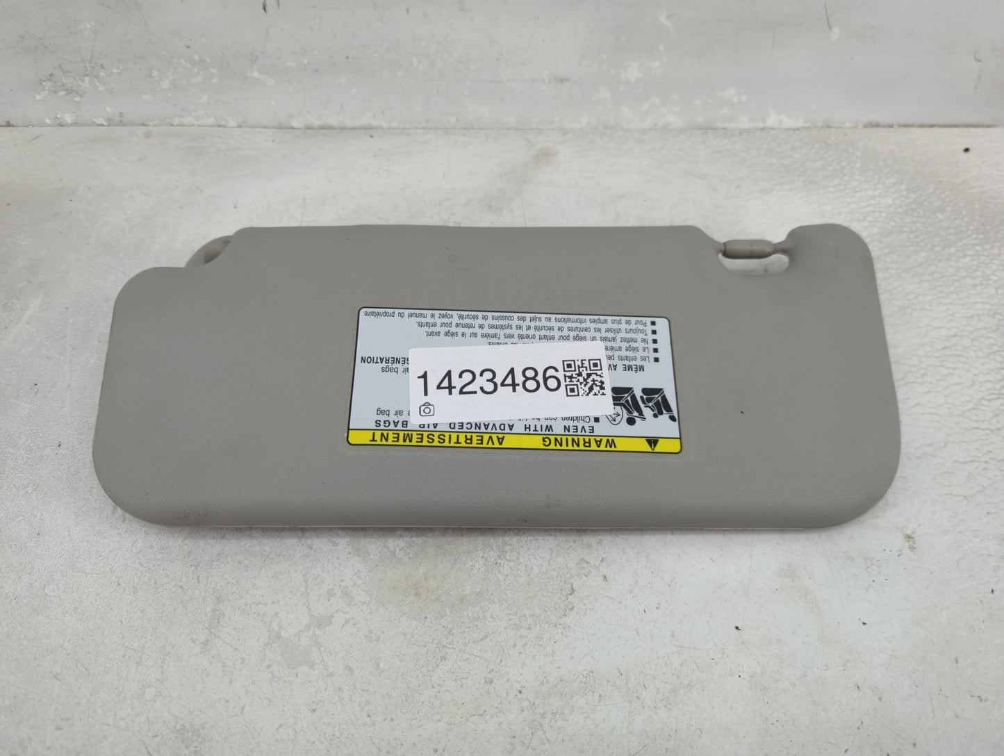 2009-2013 Toyota Corolla Sun Visor Shade Replacement Passenger Right Mirror Fits Fits 2009 2010 2011 2012 2013 OEM Used Auto