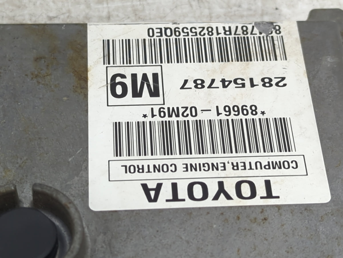 2009-2010 Toyota Corolla PCM Engine Control Computer ECU ECM PCU OEM P/N:89661-02M91 Fits Fits 2009 2010 OEM Used Auto Parts