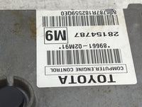 2009-2010 Toyota Corolla PCM Engine Control Computer ECU ECM PCU OEM P/N:89661-02M91 Fits Fits 2009 2010 OEM Used Auto Parts