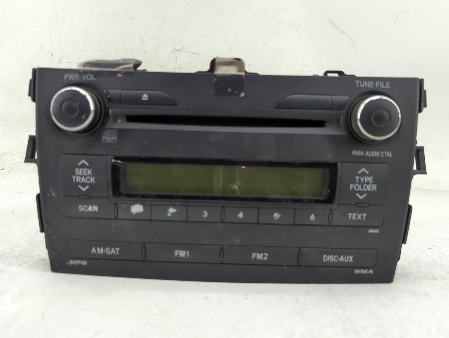 2009-2010 Toyota Corolla Radio AM FM Cd Player Receiver Replacement P/N:86120-02A90 CQ-JS7862X Fits Fits 2009 2010 OEM Used 