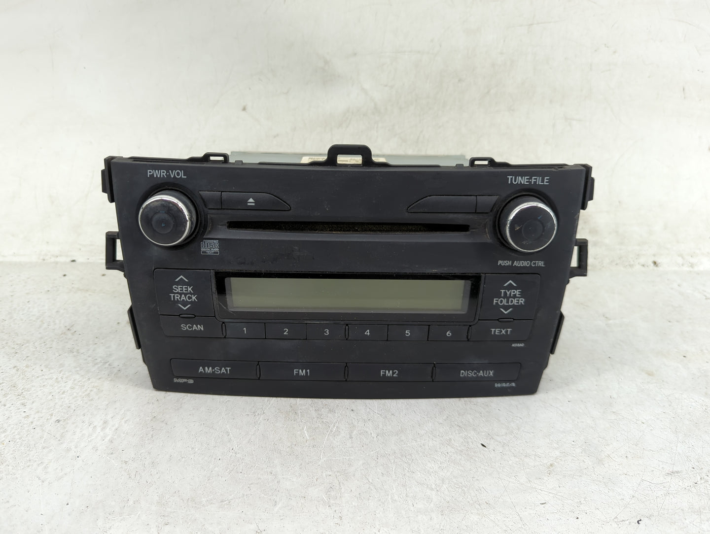 2009-2010 Toyota Corolla Radio AM FM Cd Player Receiver Replacement P/N:86120-02A90 CQ-JS7862X Fits Fits 2009 2010 OEM Used 