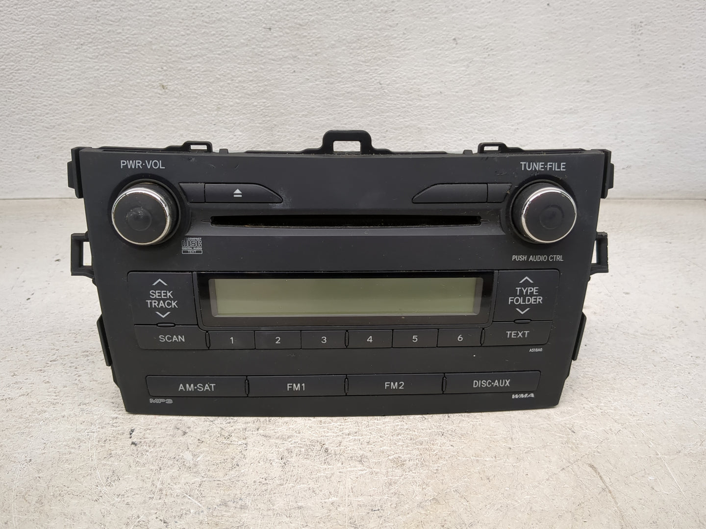 2009-2010 Toyota Corolla Radio AM FM Cd Player Receiver Replacement P/N:86120-02A90 CQ-JS7862X Fits Fits 2009 2010 OEM Used 