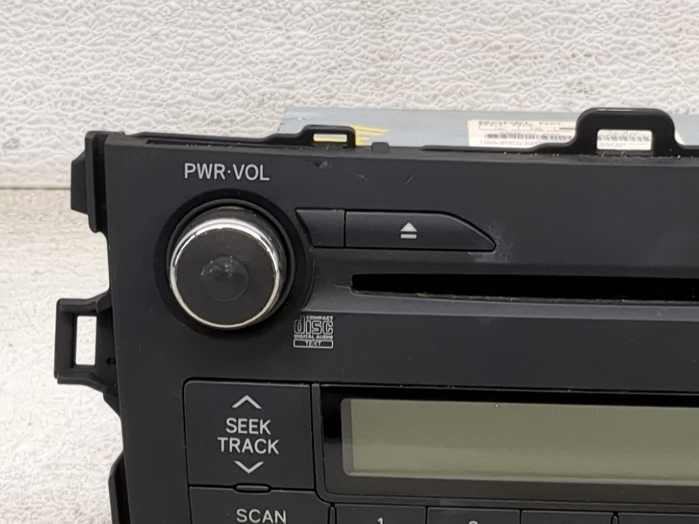 2009-2010 Toyota Corolla Radio AM FM Cd Player Receiver Replacement P/N:86120-02A90 CQ-JS7862X Fits Fits 2009 2010 OEM Used 