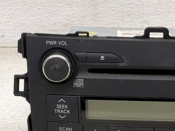 2009-2010 Toyota Corolla Radio AM FM Cd Player Receiver Replacement P/N:86120-02A90 CQ-JS7862X Fits Fits 2009 2010 OEM Used Auto Parts