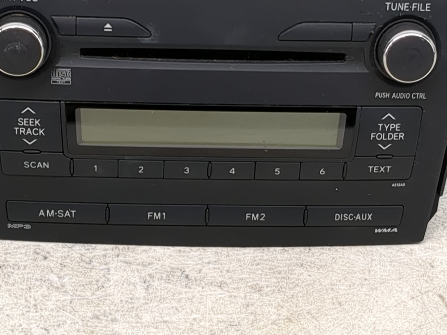 2009-2010 Toyota Corolla Radio AM FM Cd Player Receiver Replacement P/N:86120-02A90 CQ-JS7862X Fits Fits 2009 2010 OEM Used 
