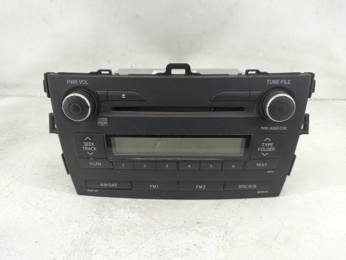 2009-2010 Toyota Corolla Radio AM FM Cd Player Receiver Replacement P/N:86120-02A90 CQ-JS7862X Fits Fits 2009 2010 OEM Used 