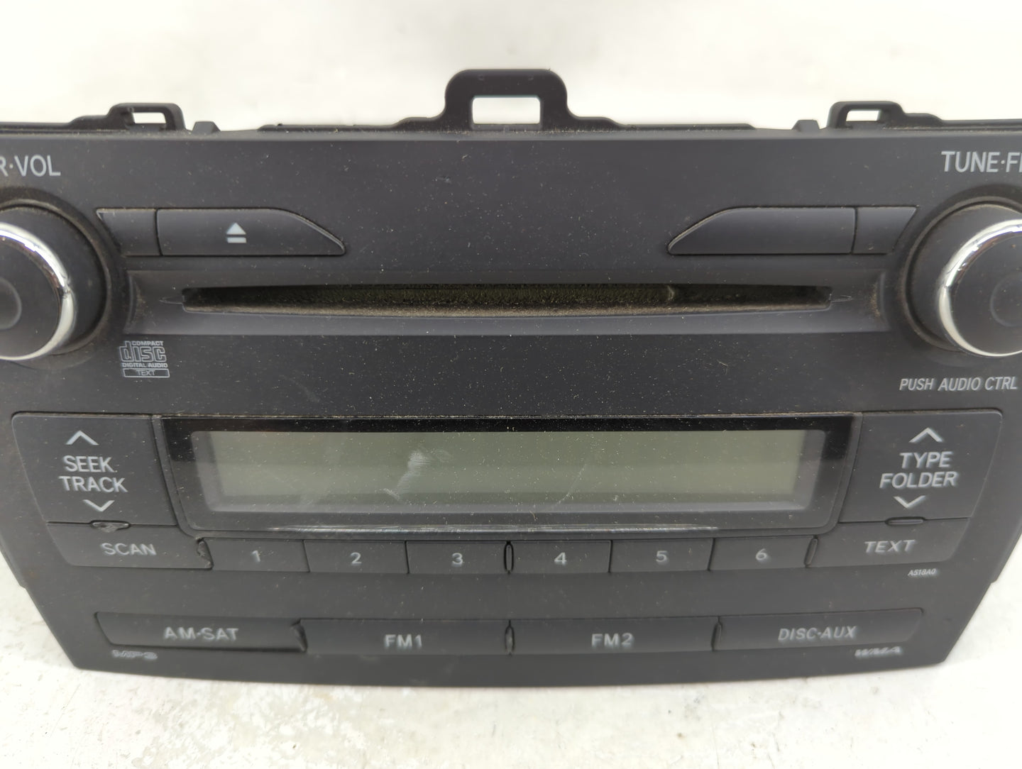 2009-2010 Toyota Corolla Radio AM FM Cd Player Receiver Replacement P/N:86120-02A90 CQ-JS7862X Fits Fits 2009 2010 OEM Used 