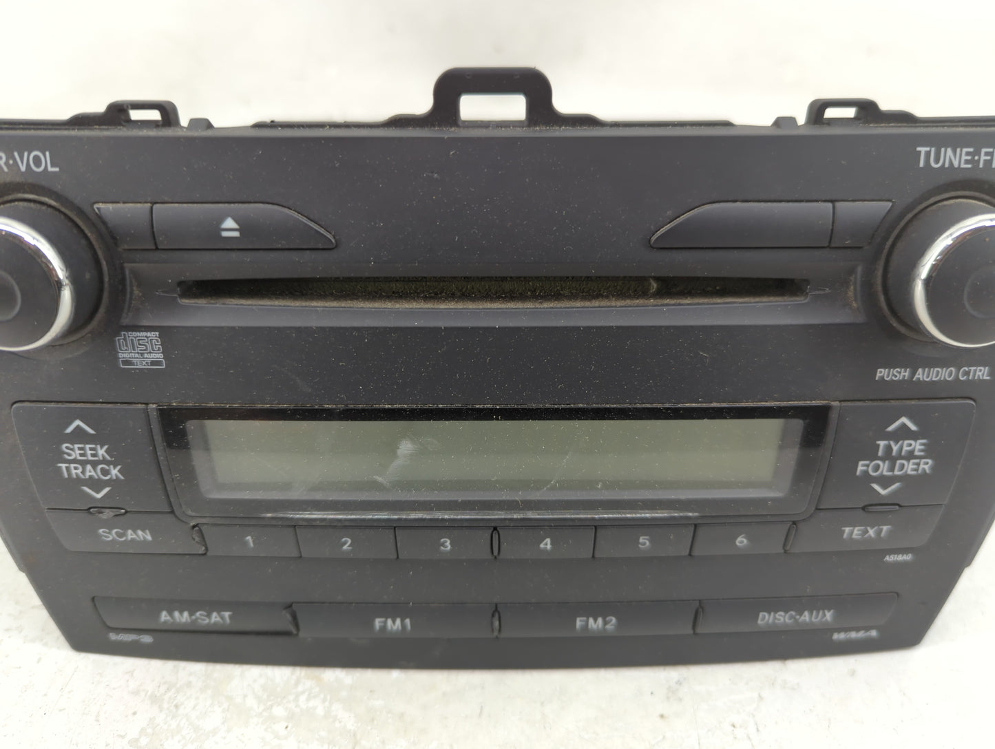 2009-2010 Toyota Corolla Radio AM FM Cd Player Receiver Replacement P/N:86120-02A90 CQ-JS7862X Fits Fits 2009 2010 OEM Used 
