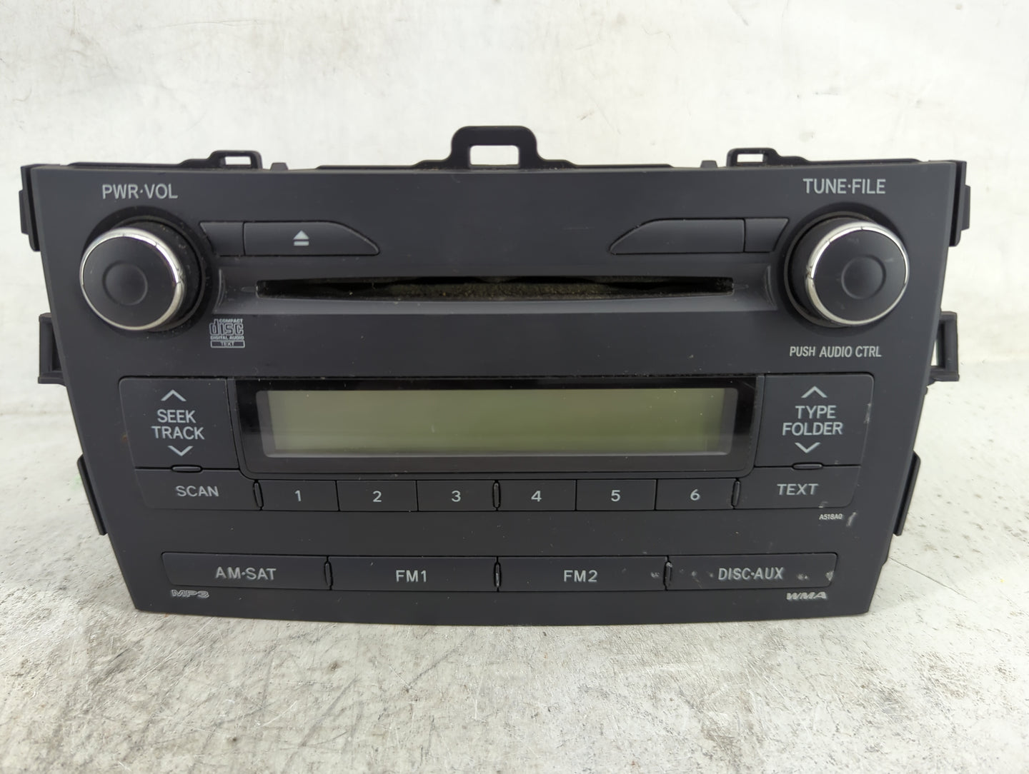 2009-2010 Toyota Corolla Radio AM FM Cd Player Receiver Replacement P/N:86120-02A90 CQ-JS7862X Fits Fits 2009 2010 OEM Used 