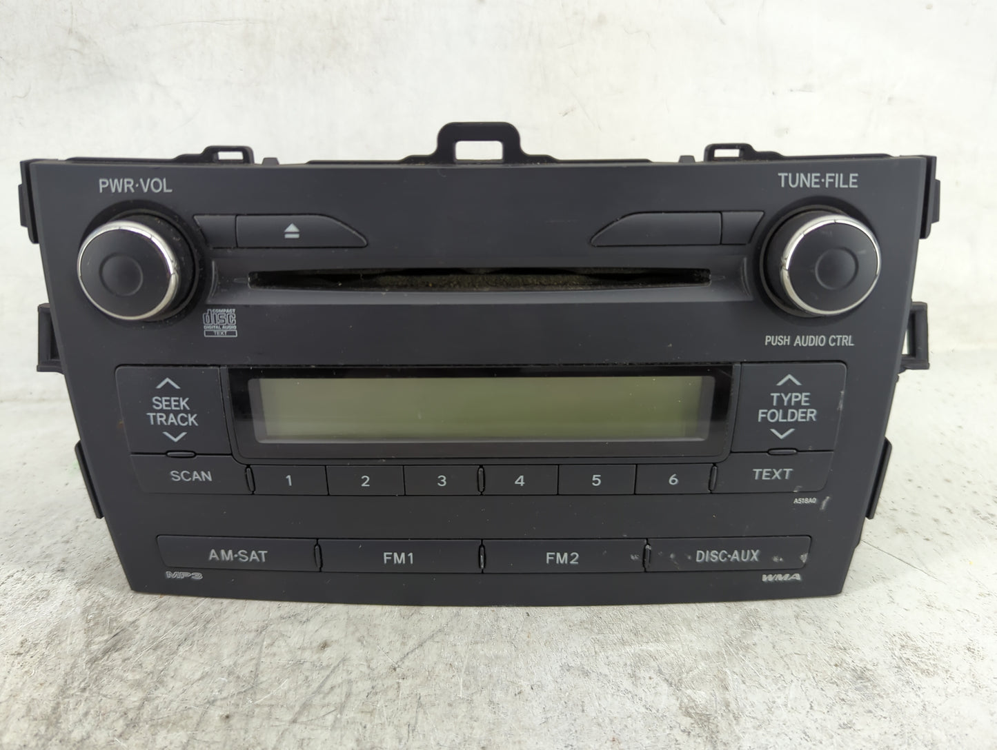 2009-2010 Toyota Corolla Radio AM FM Cd Player Receiver Replacement P/N:86120-02A90 CQ-JS7862X Fits Fits 2009 2010 OEM Used 