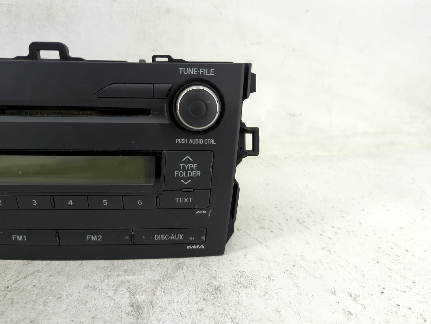 2009-2010 Toyota Corolla Radio AM FM Cd Player Receiver Replacement P/N:86120-02A90 CQ-JS7862X Fits Fits 2009 2010 OEM Used 