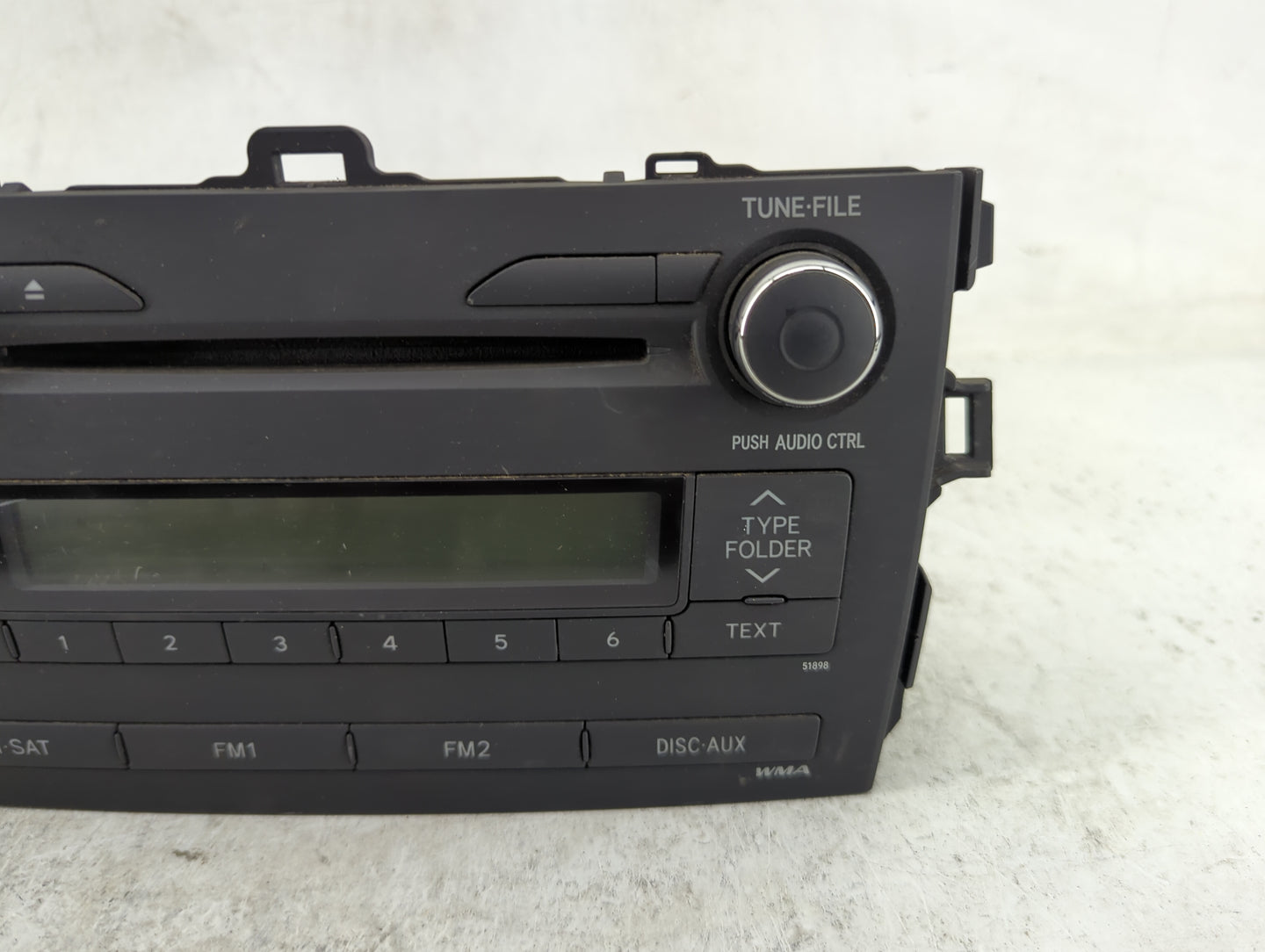 2009-2010 Toyota Corolla Radio AM FM Cd Player Receiver Replacement P/N:86120-12D10 CQ-JS7960AJ Fits Fits 2009 2010 OEM Used
