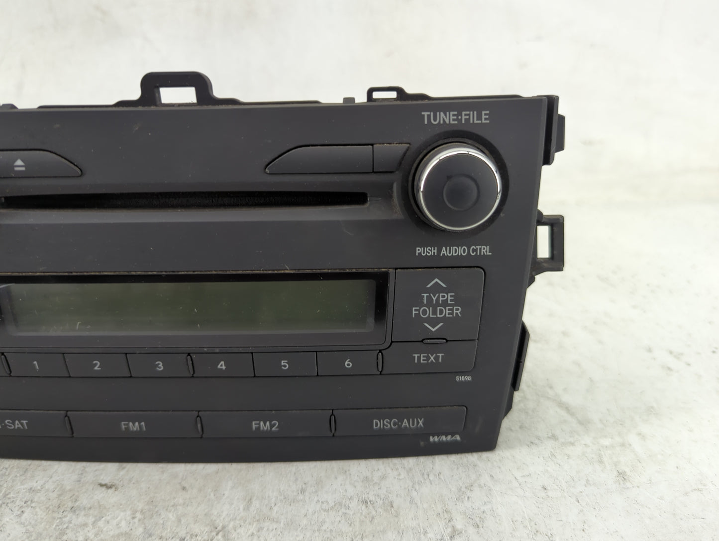 2009-2010 Toyota Corolla Radio AM FM Cd Player Receiver Replacement P/N:86120-12D10 CQ-JS7960AJ Fits Fits 2009 2010 OEM Used