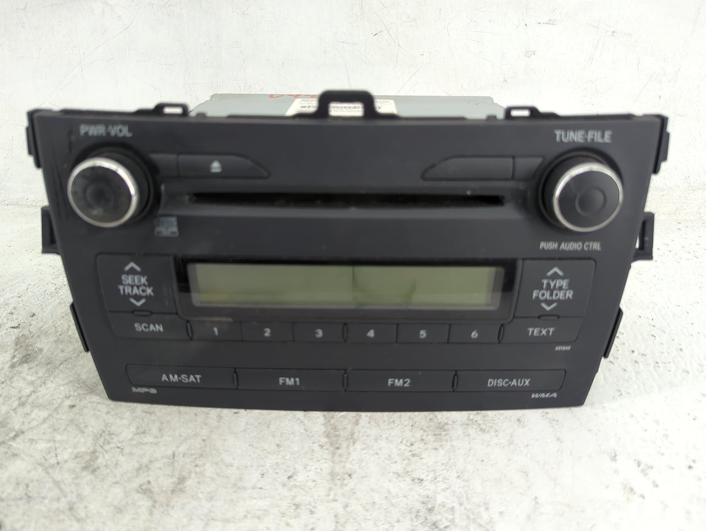 2009-2010 Toyota Corolla Radio AM FM Cd Player Receiver Replacement P/N:86120-02A90 CQ-JS7862X Fits Fits 2009 2010 OEM Used 