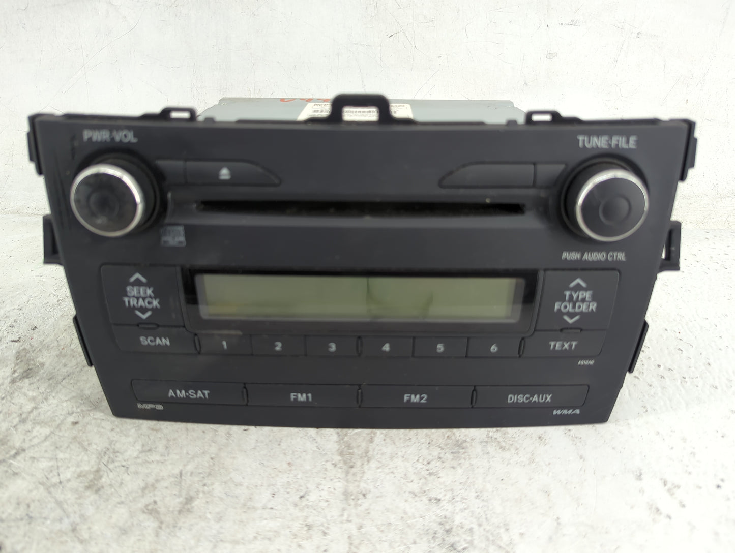 2009-2010 Toyota Corolla Radio AM FM Cd Player Receiver Replacement P/N:86120-02A90 CQ-JS7862X Fits Fits 2009 2010 OEM Used 