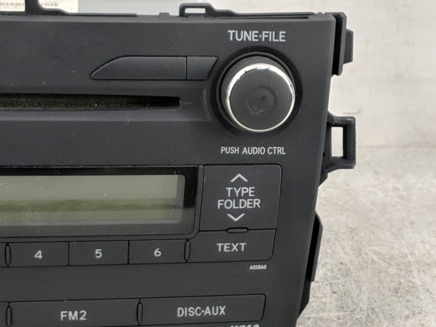 2009-2010 Toyota Corolla Radio AM FM Cd Player Receiver Replacement P/N:86120-02A90 CQ-JS7862X Fits Fits 2009 2010 OEM Used 
