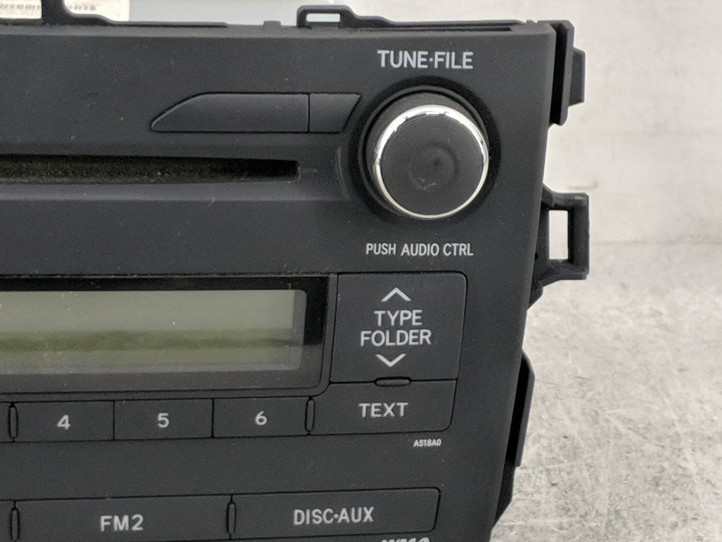 2009-2010 Toyota Corolla Radio AM FM Cd Player Receiver Replacement P/N:86120-02A90 CQ-JS7862X Fits Fits 2009 2010 OEM Used 