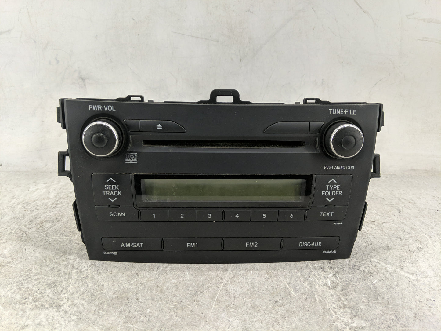 2009-2010 Toyota Corolla Radio AM FM Cd Player Receiver Replacement P/N:86120-02A90 CQ-JS7862X Fits Fits 2009 2010 OEM Used 