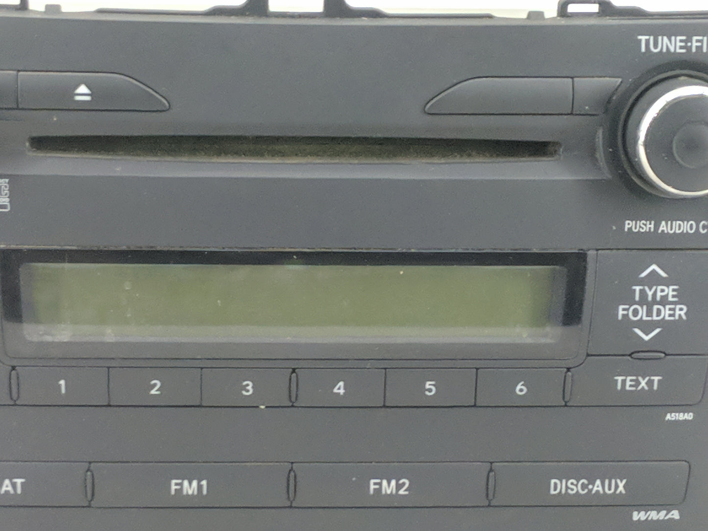 2009-2010 Toyota Corolla Radio AM FM Cd Player Receiver Replacement P/N:86120-02A90 CQ-JS7862X Fits Fits 2009 2010 OEM Used 