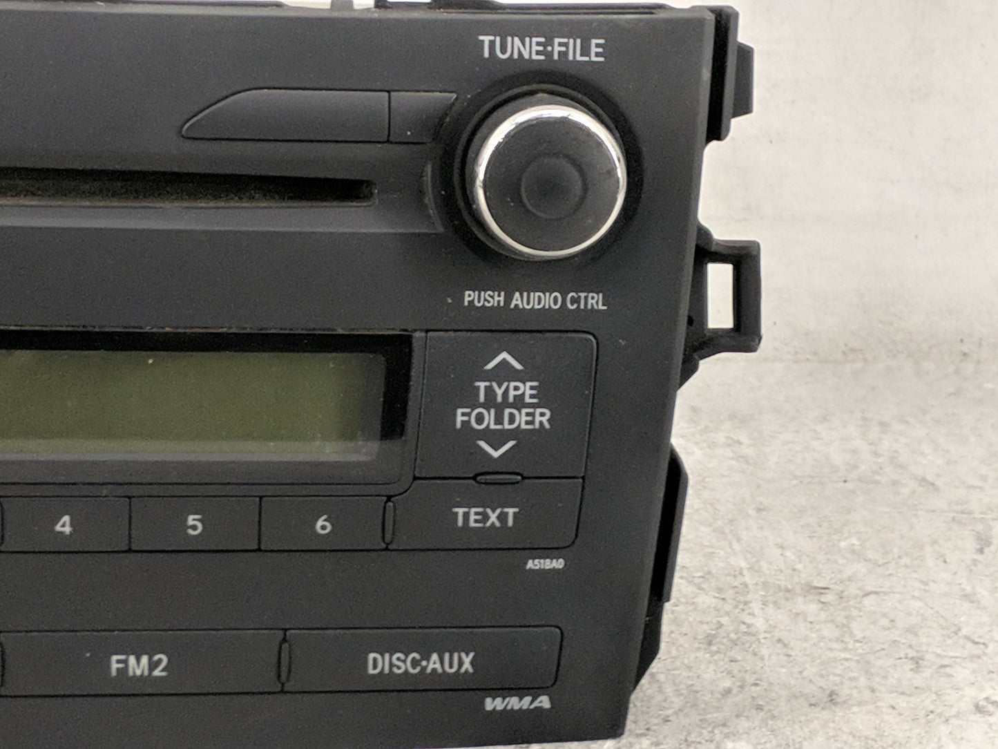 2009-2010 Toyota Corolla Radio AM FM Cd Player Receiver Replacement P/N:86120-02A90 CQ-JS7862X Fits Fits 2009 2010 OEM Used 