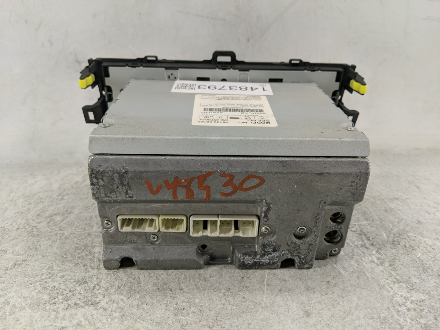 2009-2010 Toyota Corolla Radio AM FM Cd Player Receiver Replacement P/N:86120-02A90 CQ-JS7862X Fits Fits 2009 2010 OEM Used 
