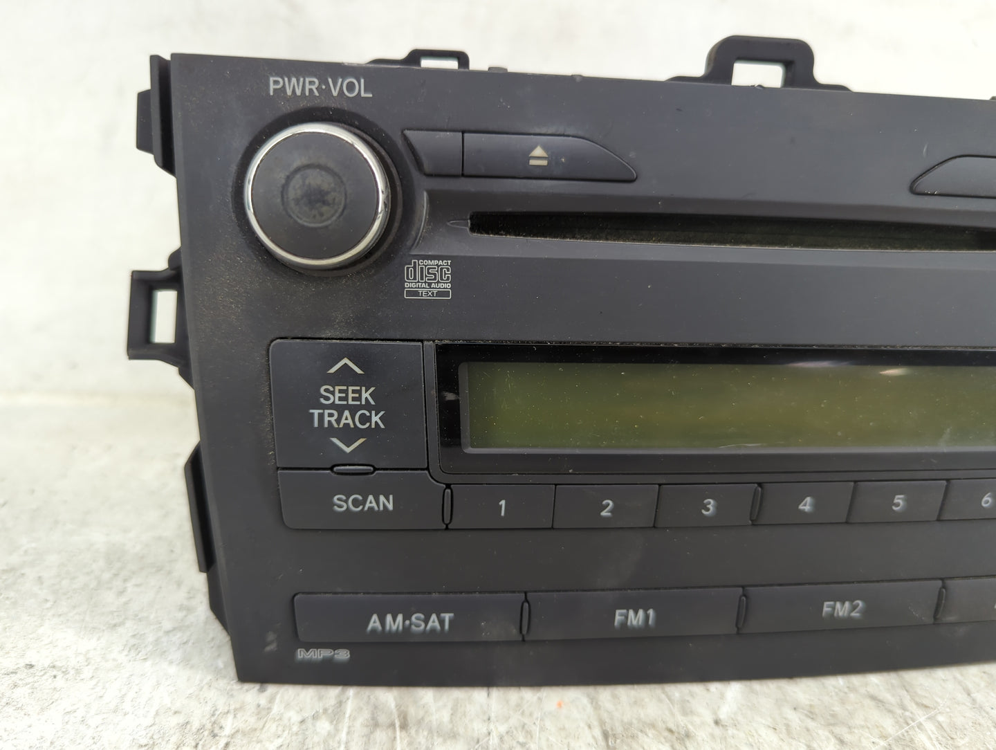 2009-2010 Toyota Corolla Radio AM FM Cd Player Receiver Replacement P/N:86120-02A90 CQ-JS7862X Fits Fits 2009 2010 OEM Used 