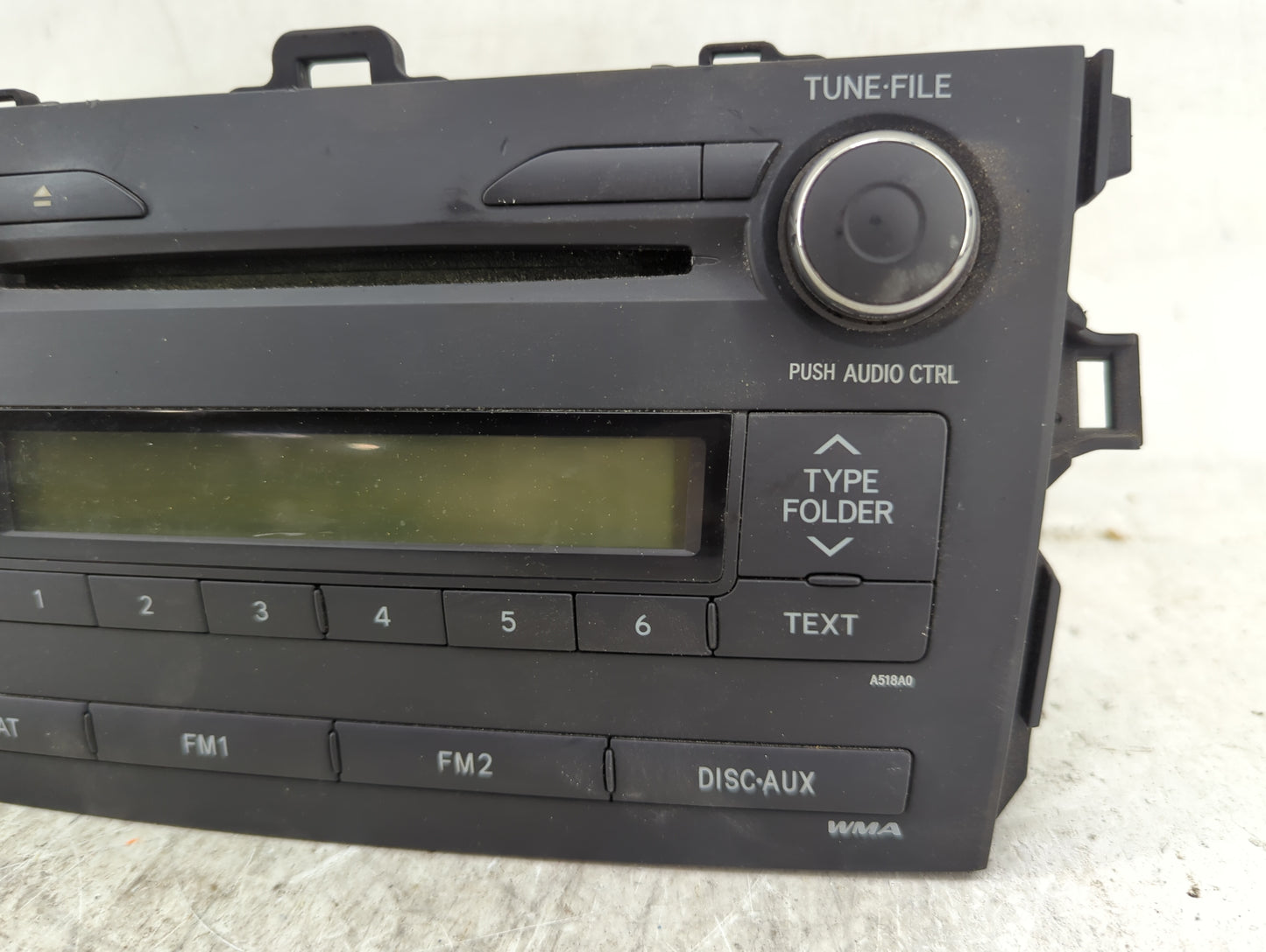 2009-2010 Toyota Corolla Radio AM FM Cd Player Receiver Replacement P/N:86120-02A90 CQ-JS7862X Fits Fits 2009 2010 OEM Used 