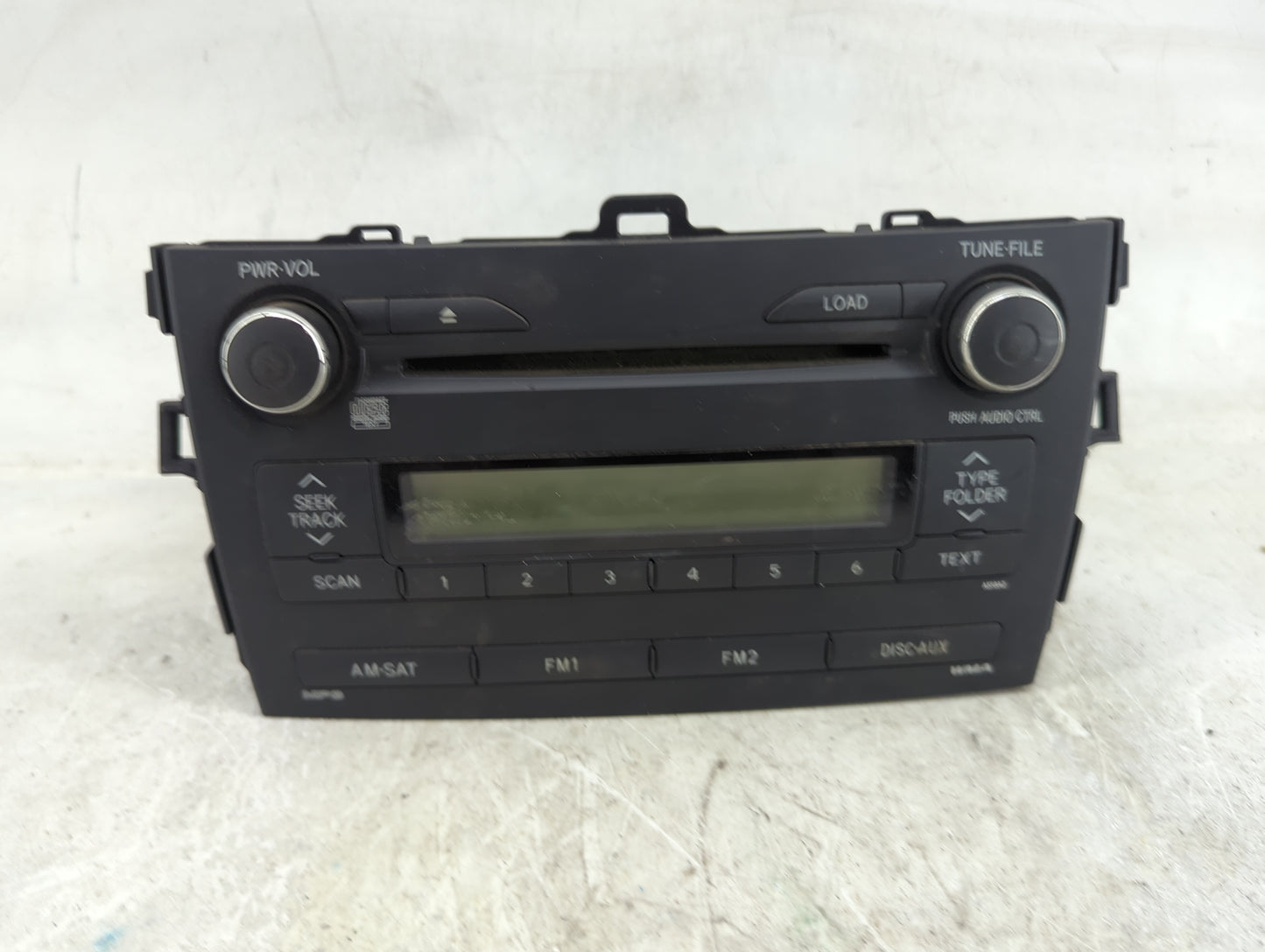 2009-2010 Toyota Corolla Radio AM FM Cd Player Receiver Replacement P/N:86120-02B10 CQ-ES7862X Fits Fits 2009 2010 OEM Used 