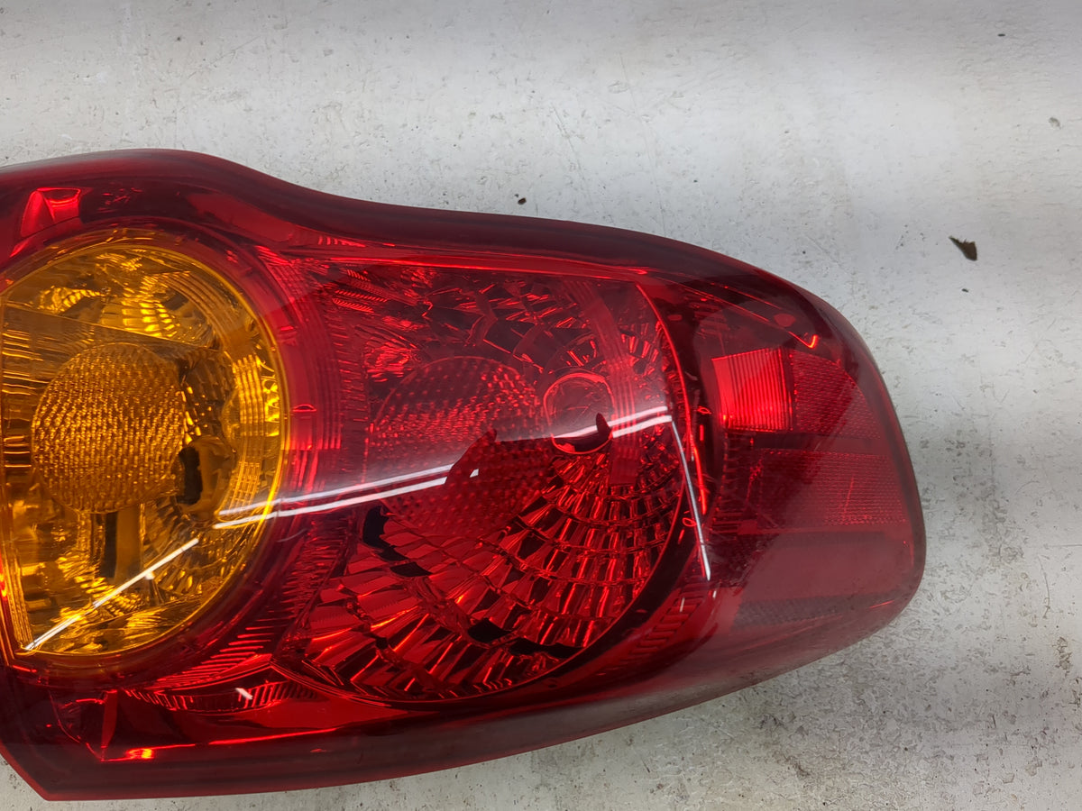 2009-2010 Toyota Corolla Tail Light Assembly Driver Left OEM Fits Fits 2009 2010 OEM Used Auto Parts - Oemusedautoparts1.com