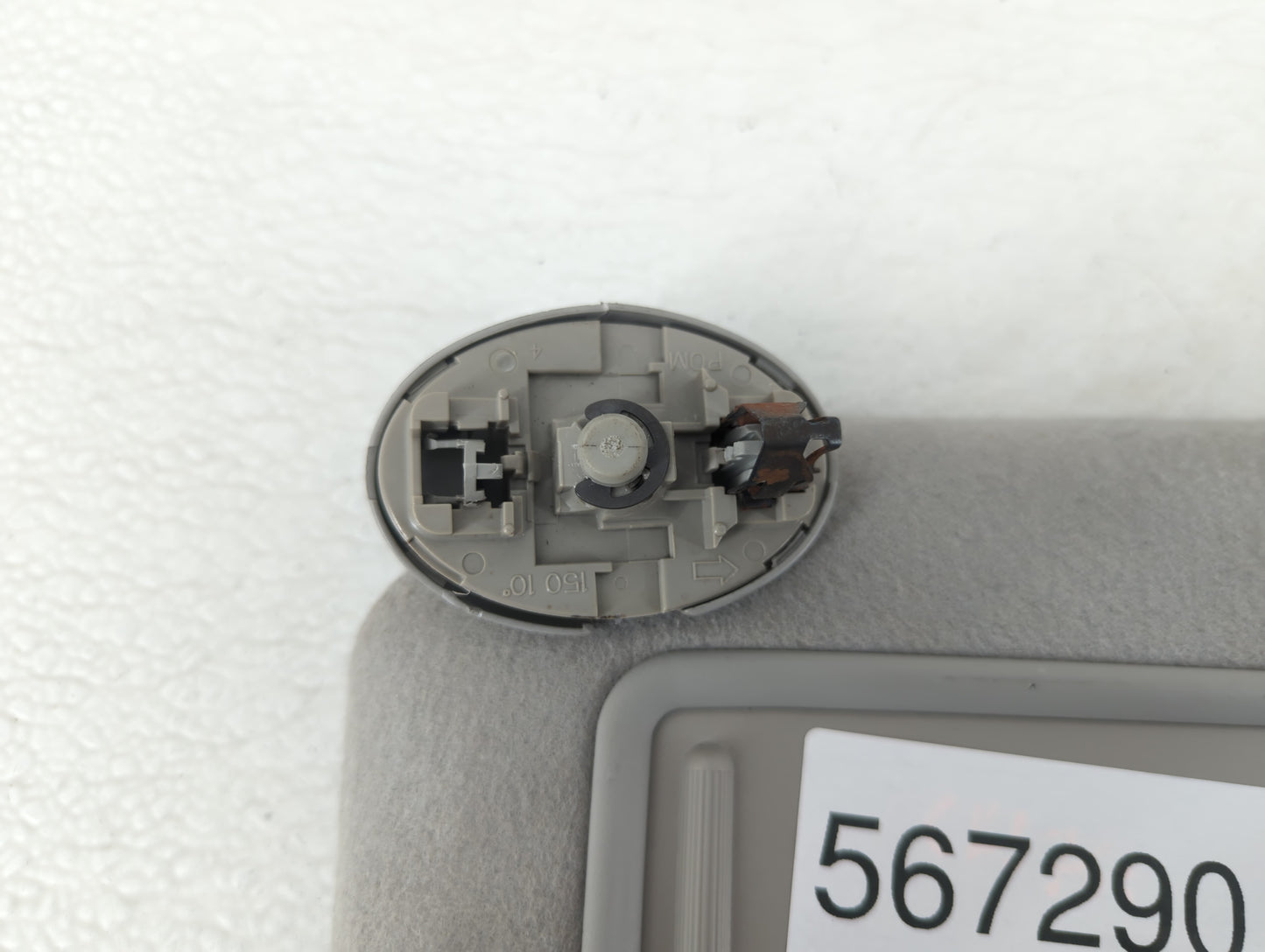 2009-2013 Toyota Corolla Sun Visor Shade Replacement Driver Left Mirror Fits Fits 2009 2010 2011 2012 2013 OEM Used Auto Par