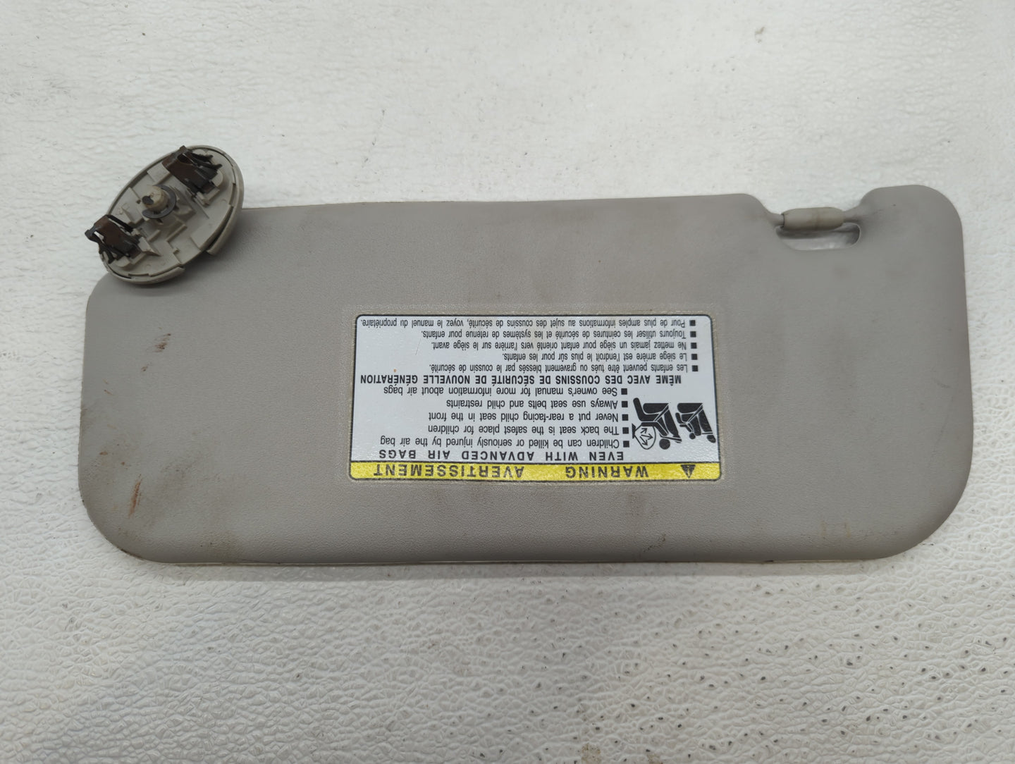 2009-2013 Toyota Corolla Sun Visor Shade Replacement Passenger Right Mirror Fits Fits 2009 2010 2011 2012 2013 OEM Used Auto