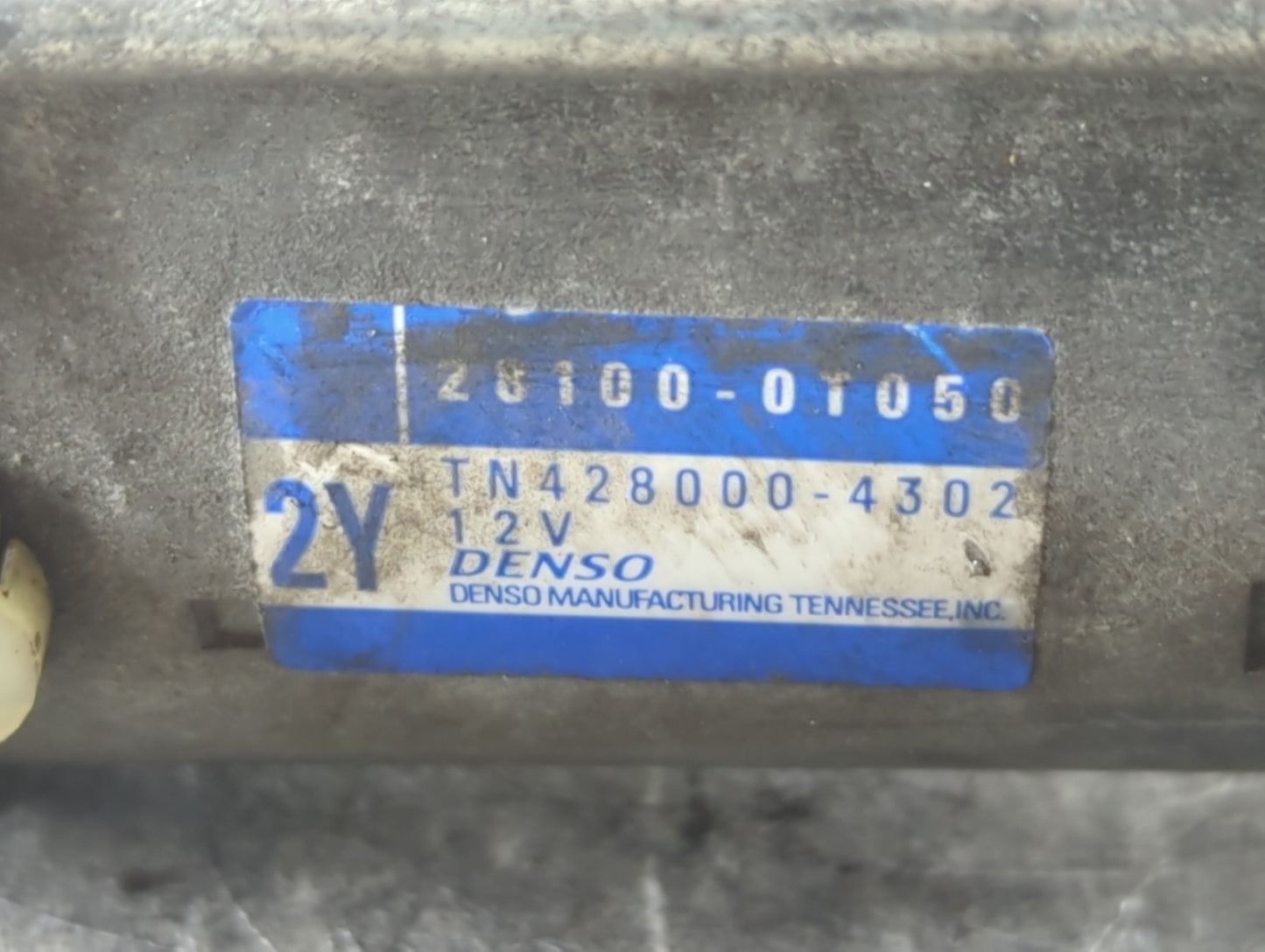 2009-2016 Toyota Corolla Car Starter Motor Solenoid OEM P/N:TN428000-4302 28100-01050 Fits OEM Used Auto Parts - Oemusedauto
