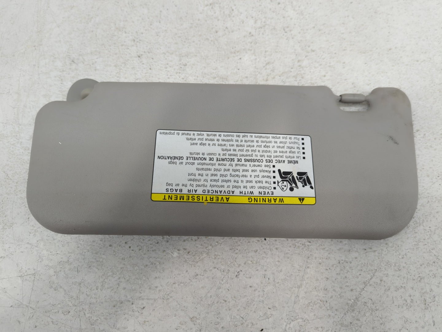 2009-2013 Toyota Corolla Sun Visor Shade Replacement Passenger Right Mirror Fits Fits 2009 2010 2011 2012 2013 OEM Used Auto