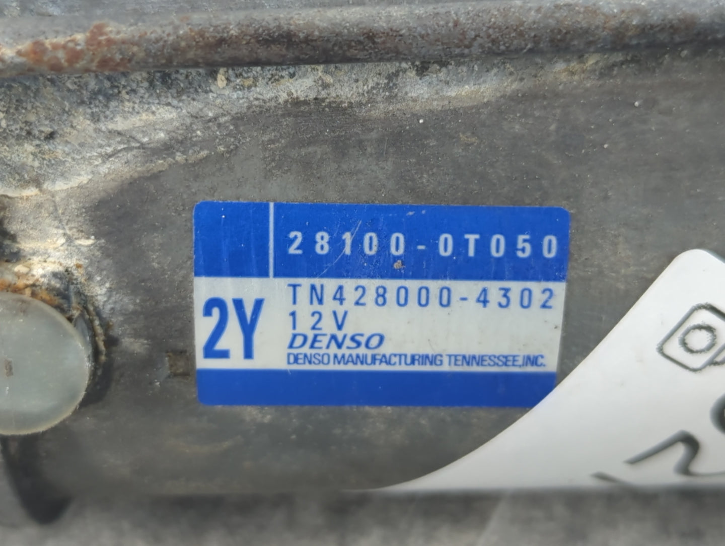 2009-2016 Toyota Corolla Car Starter Motor Solenoid OEM P/N:TN428000-4302 28100-0T050 Fits OEM Used Auto Parts - Oemusedauto