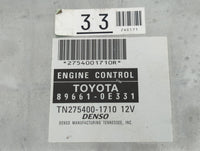 2009-2010 Toyota Highlander PCM Engine Control Computer ECU ECM PCU OEM P/N:89661-0E331 Fits Fits 2009 2010 OEM Used Auto Pa