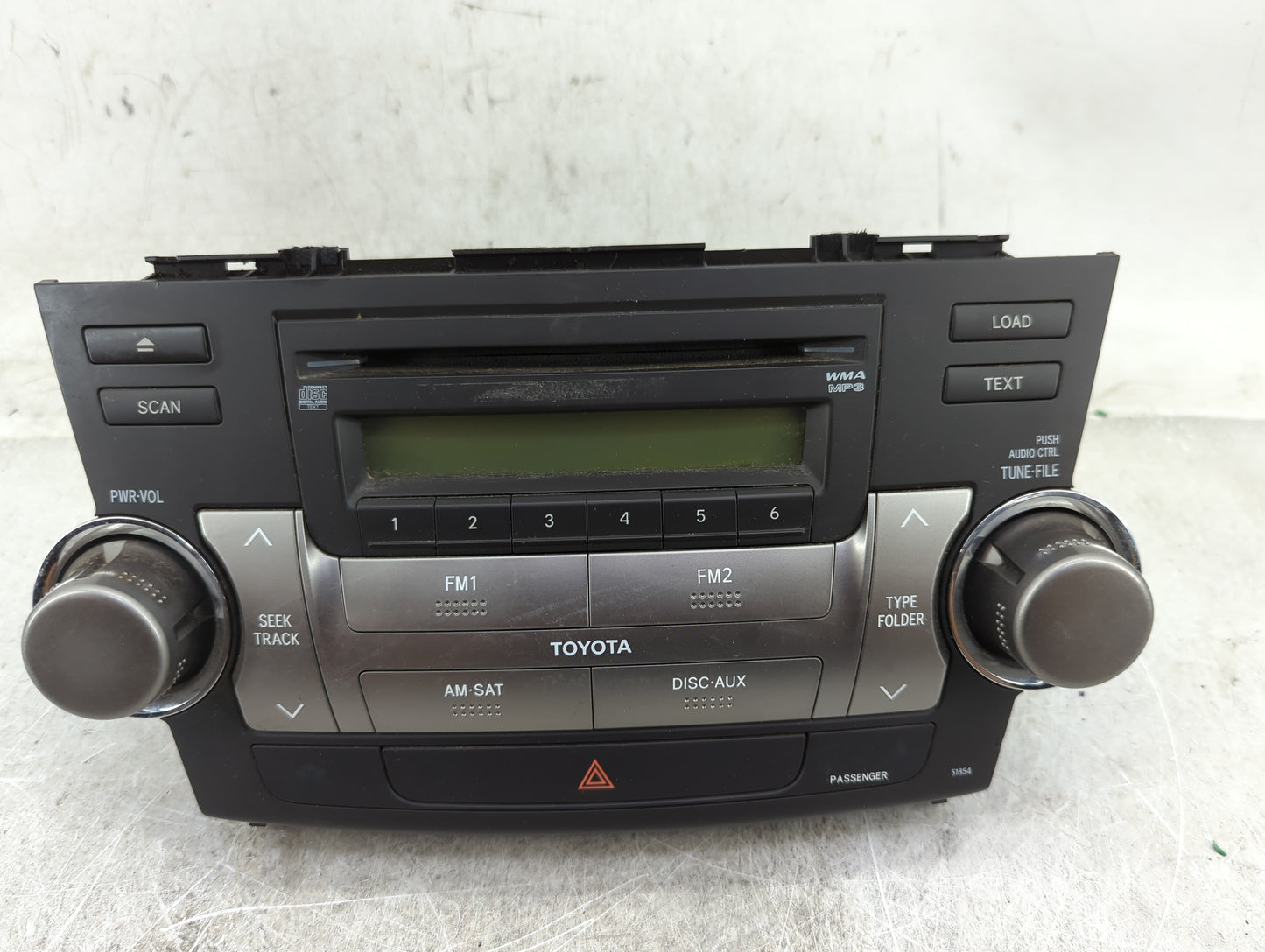 2008-2010 Toyota Highlander Radio AM FM Cd Player Receiver Replacement P/N:86120-48E50-E0 CQ-ET8660A Fits Fits 2008 2009 201
