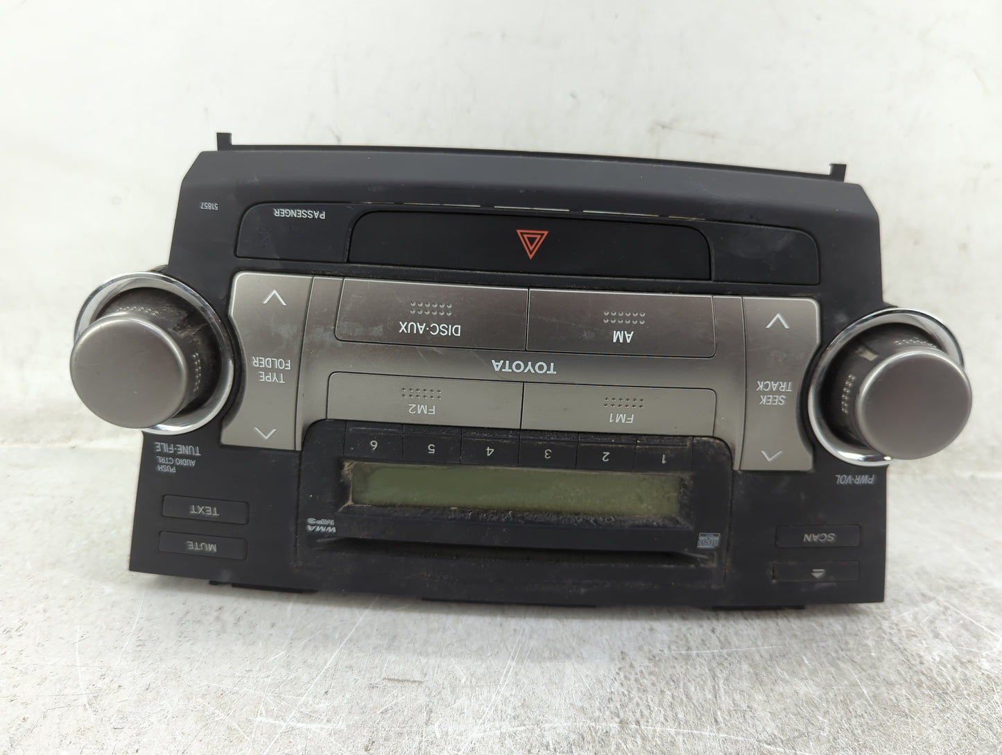 2010 Toyota Highlander Radio AM FM Cd Player Receiver Replacement P/N:86120-48E40-C0 CQ-JT8661AJ Fits OEM Used Auto Parts - 
