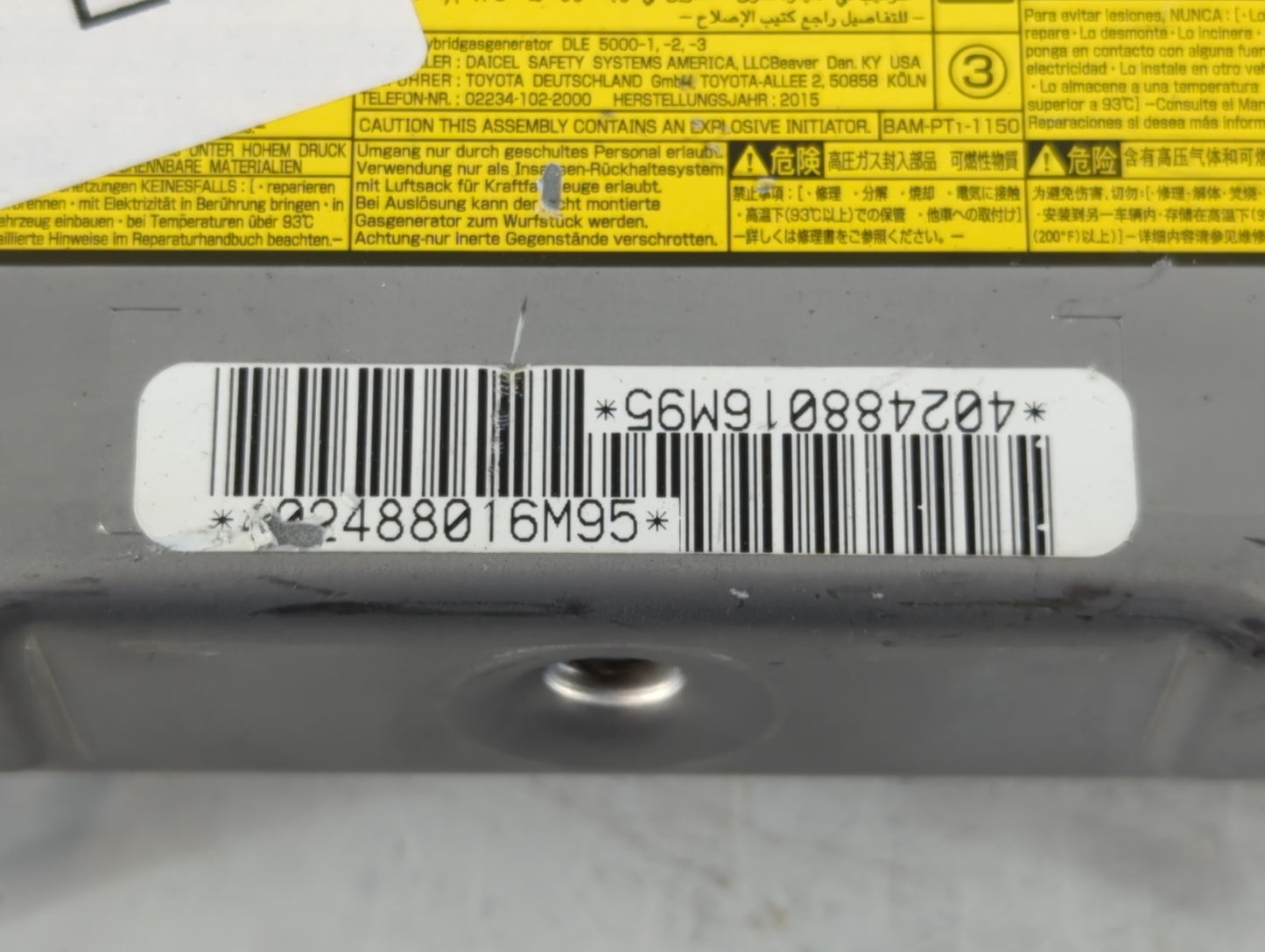 2008-2013 Toyota Highlander Air Bag Driver Left Knee OEM Fits Fits 2008 2009 2010 2011 2012 2013 OEM Used Auto Parts - Oemus