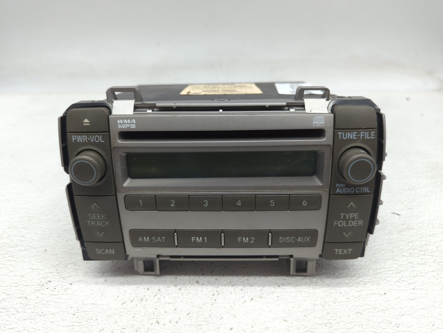 2009-2010 Toyota Matrix Radio AM FM Cd Player Receiver Replacement P/N:86120-02710 Fits Fits 2009 2010 OEM Used Auto Parts -