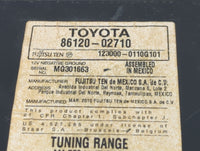 2009-2010 Toyota Matrix Radio AM FM Cd Player Receiver Replacement P/N:86120-02710 Fits Fits 2009 2010 OEM Used Auto Parts -
