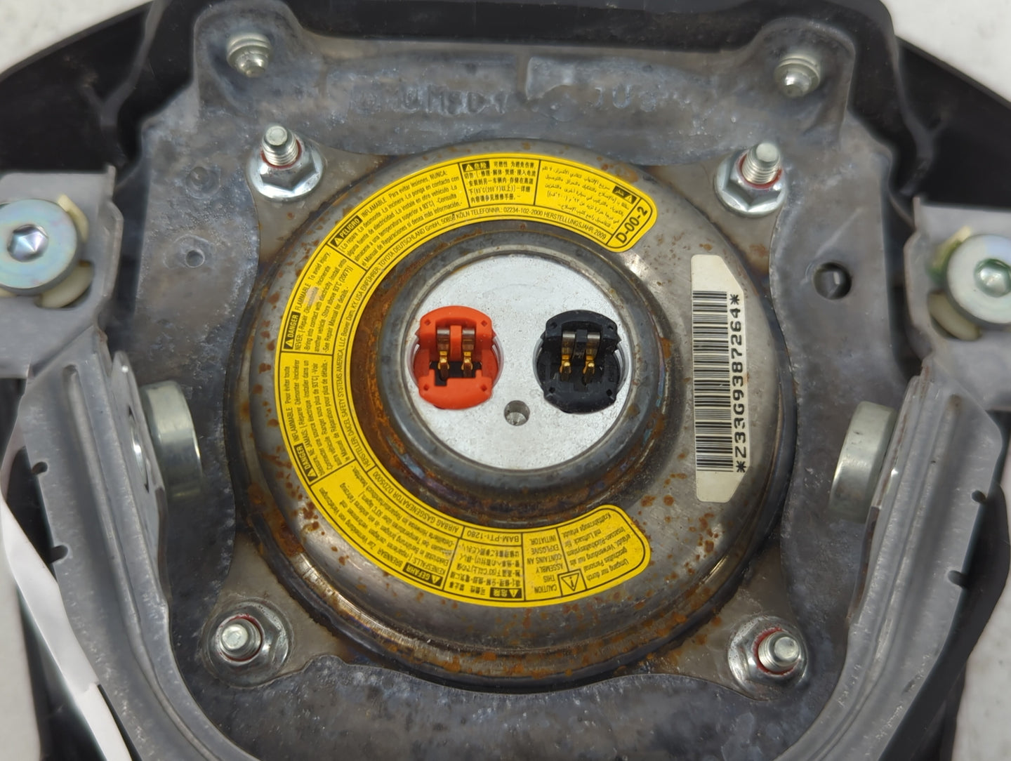 2010 Toyota Matrix Air Bag Driver Left Steering Wheel Mounted Fits OEM Used Auto Parts - Oemusedautoparts1.com
