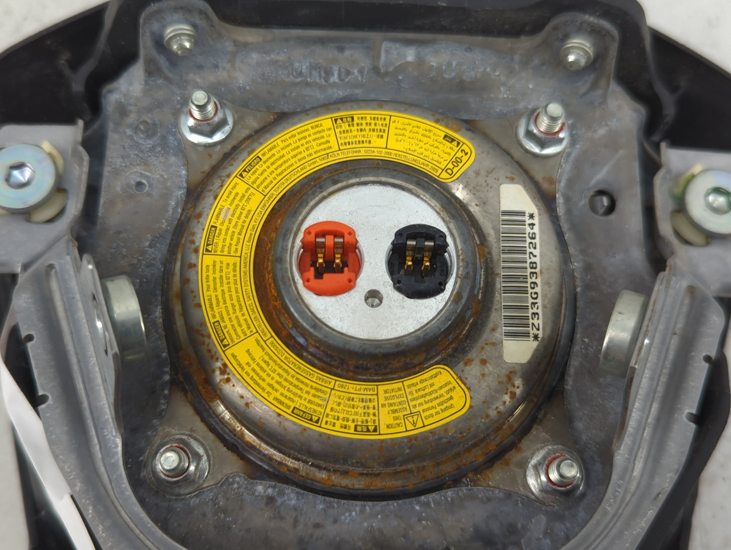 2010 Toyota Matrix Air Bag Driver Left Steering Wheel Mounted Fits OEM Used Auto Parts - Oemusedautoparts1.com