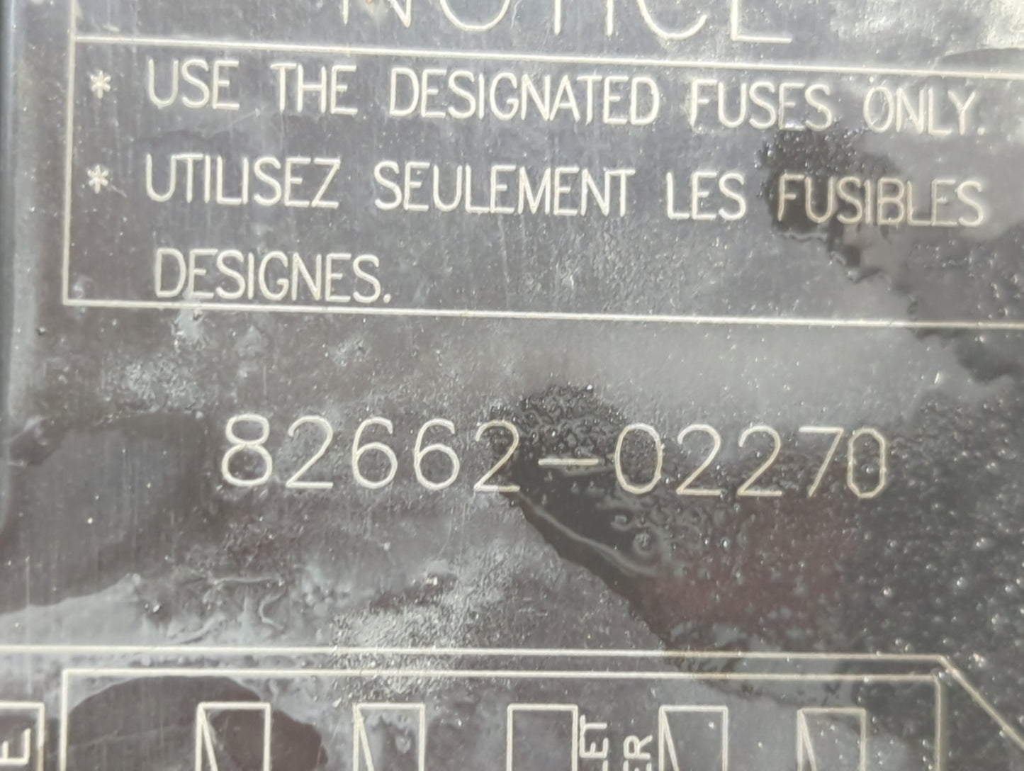 2009-2014 Toyota Matrix Fusebox Fuse Box Panel Relay Module P/N:82662-02270 Fits Fits 2009 2010 2011 2012 2013 2014 OEM Used