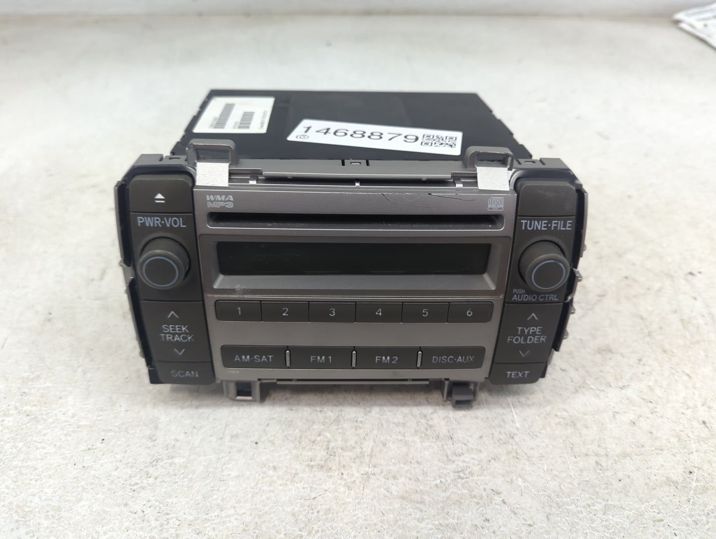 2009-2010 Toyota Matrix Radio AM FM Cd Player Receiver Replacement P/N:86120-02710 123000-01100000, MG302203 Fits Fits 2009 