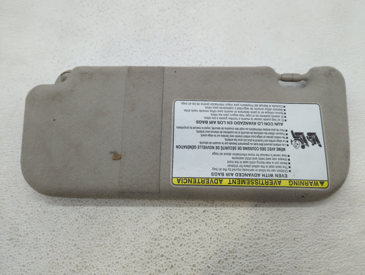 2009-2014 Toyota Matrix Sun Visor Shade Replacement Passenger Right Mirror Fits Fits 2009 2010 2011 2012 2013 2014 OEM Used 