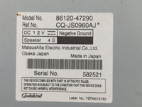 2010-2011 Toyota Prius Radio AM FM Cd Player Receiver Replacement P/N:86120-47290 Fits Fits 2008 2009 2010 2011 2012 2013 OE