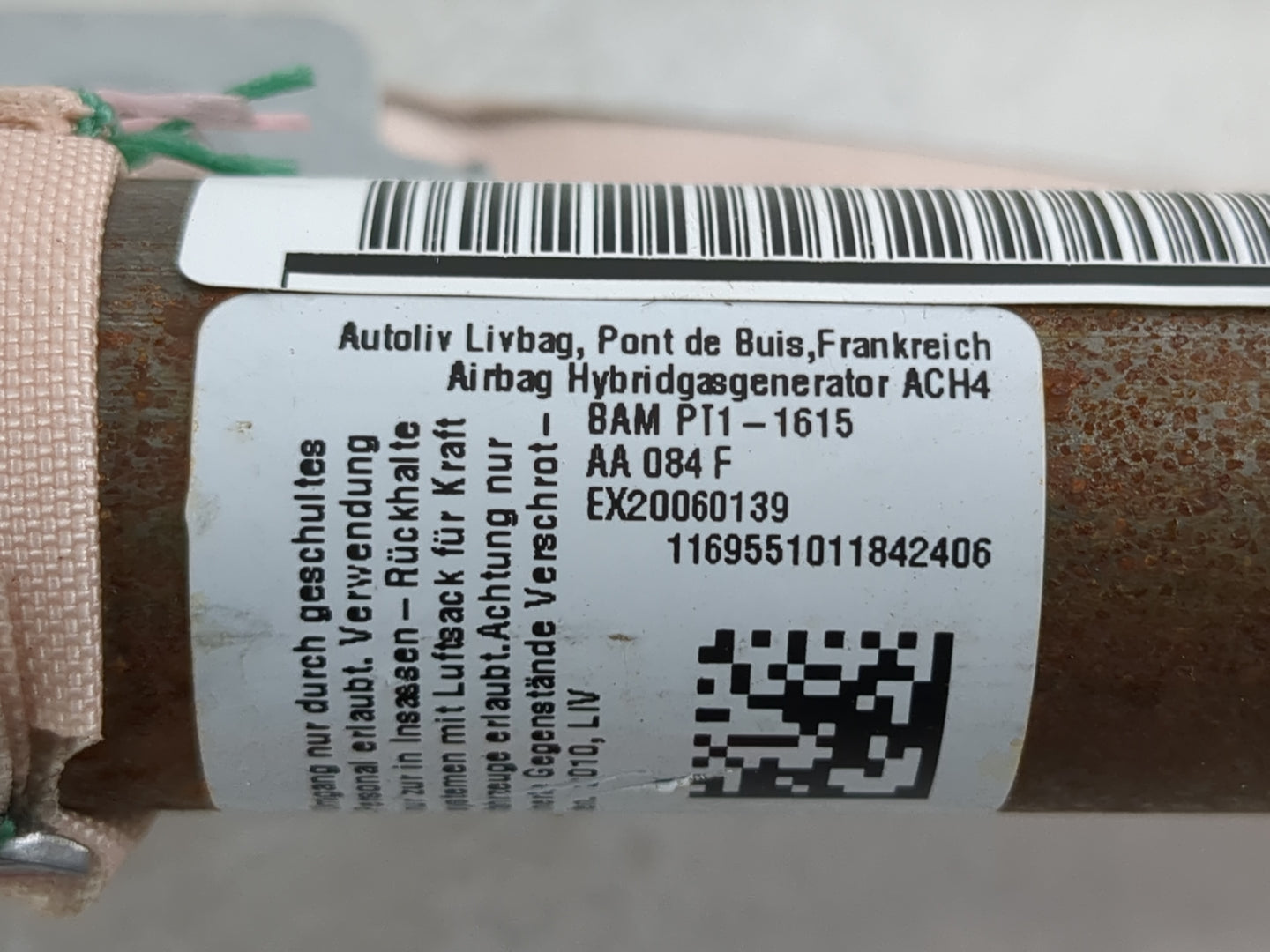 2010-2014 Toyota Prius Passenger Curtain Air Bag Oem - Oemusedautoparts1.com