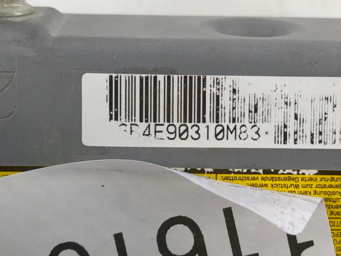 2010-2015 Toyota Prius Air Bag Passenger Right Dashboard OEM Fits Fits 2010 2011 2012 2013 2014 2015 OEM Used Auto Parts - O