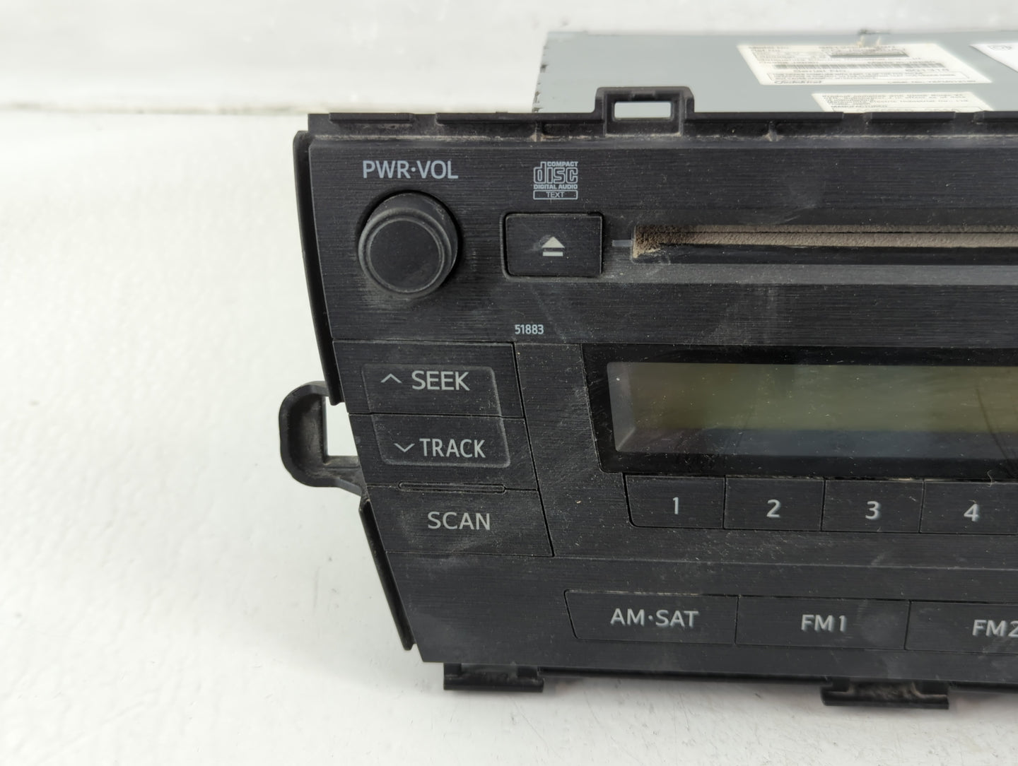 2010-2011 Toyota Prius Radio AM FM Cd Player Receiver Replacement P/N:CQ-JS0960AJ 86120 Fits Fits 2010 2011 OEM Used Auto Pa