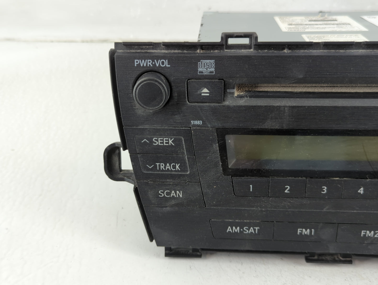 2010-2011 Toyota Prius Radio AM FM Cd Player Receiver Replacement P/N:CQ-JS0960AJ 86120 Fits Fits 2010 2011 OEM Used Auto Pa
